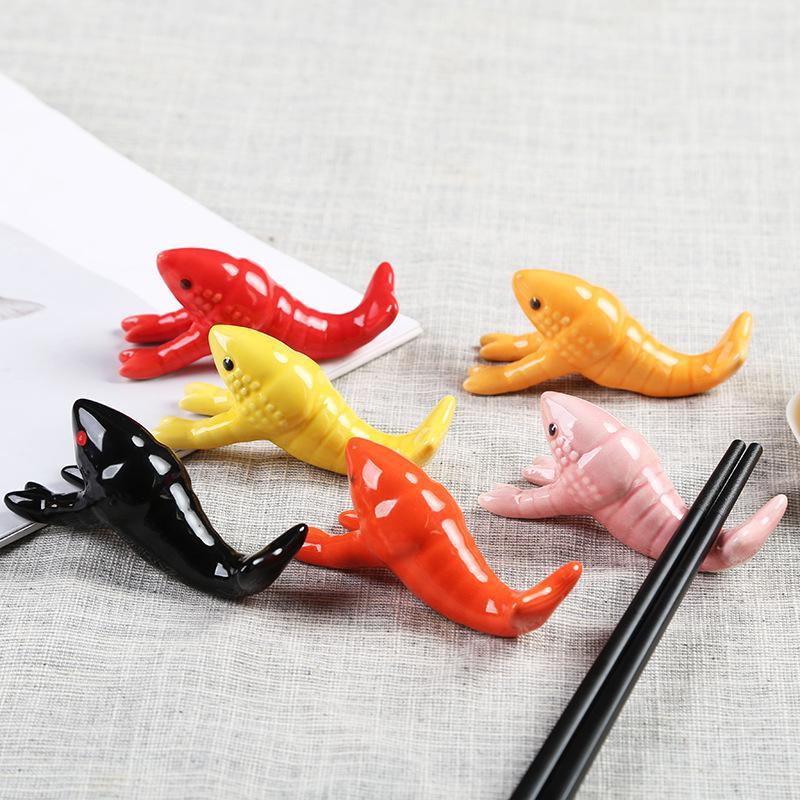 Chopstick Rest Ceramic - 귀여운 가재 모양의 세라믹 젓가락 받침대