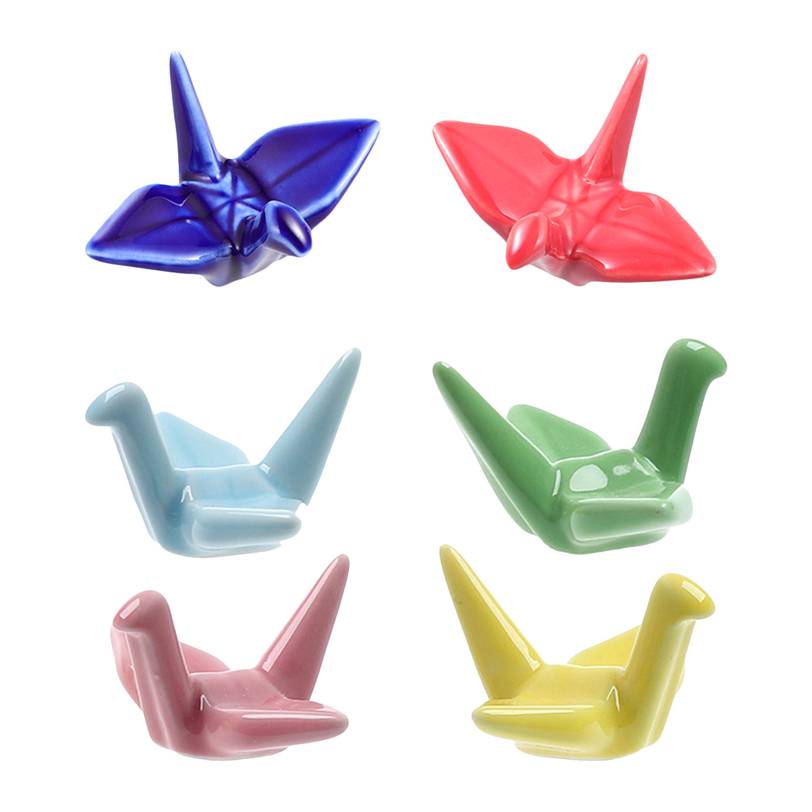 Chopstick Rest Ceramic - 6개 세트, 매끄러운 표면의 세라믹 젓가락