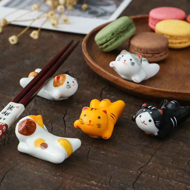 플라잉 캣 세라믹 젓가락 받침대 일본식 귀여운 행운의  - Chopstick Rest Ceramic 리뷰 및 가격