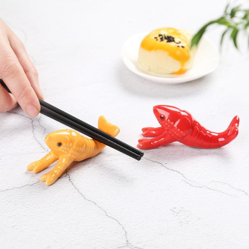 귀여운 가재 모양의 세라믹 젓가락 받침대 귀여운 동물  - Chopstick Rest Ceramic 리뷰 및 가격