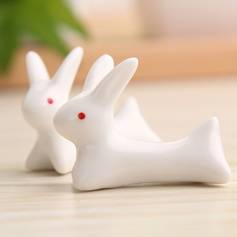 10Pcs 만화 토끼 세라믹 젓가락 받침대 잉크 브러시 - Chopstick Rest Ceramic 리뷰 및 가격