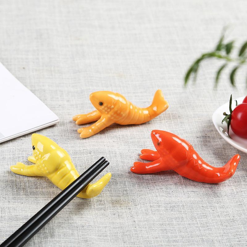 -귀엽고 생생한 세라믹 가재 젓가락 받침대, 부드럽고  - Chopstick Rest Ceramic 리뷰 및 가격